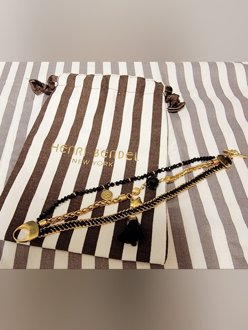 Henri Bendel Multistrand Charm Bracelet